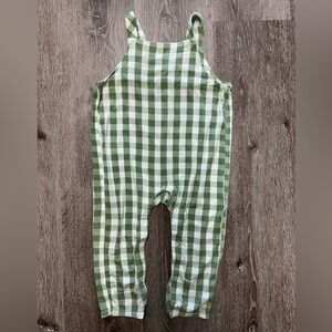 Tullabee bamboo gingham overalls